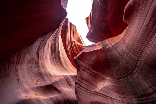 Antelope Canyon Incredibili Colori Delle Rocce Arenarie Fotografia Viaggio — Foto Stock