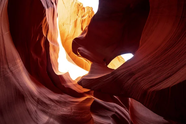 Antelope Canyon Fantastiske Farger Sandsteinbergartene Reisefotografering – stockfoto
