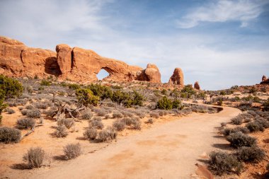 Utah 'taki Arches Ulusal Parkı - ünlü simge - seyahat fotoğrafçılığı