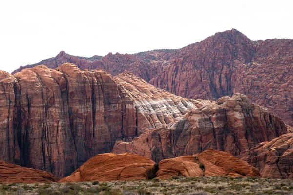 Paesaggi Mozzafiato Snow Canyon Nello Utah Fotografia Viaggio — Foto Stock