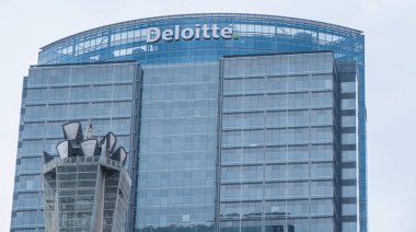 Downtown Los Angeles'taki Deloitte binası - California, Amerika Birleşik Devletleri - 18 Mart 2019