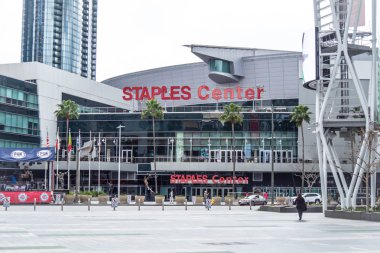 Staples Center at Downtown Los Angeles - California, Amerika Birleşik Devletleri - 18 Mart 2019