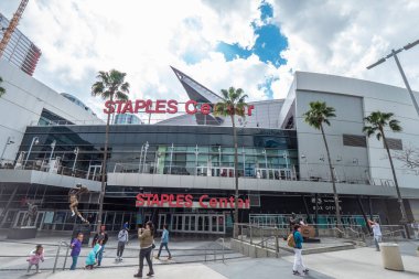 Staples Center at Downtown Los Angeles - California, Amerika Birleşik Devletleri - 18 Mart 2019