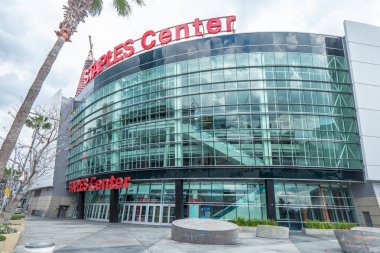 Staples Center at Downtown Los Angeles - California, Amerika Birleşik Devletleri - 18 Mart 2019