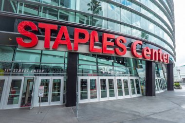 Staples Center at Downtown Los Angeles - California, Amerika Birleşik Devletleri - 18 Mart 2019