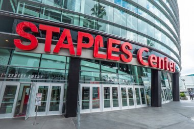 Staples Center at Downtown Los Angeles - California, Amerika Birleşik Devletleri - 18 Mart 2019