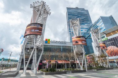 Microsoft Plaza Downtown Los Angeles at - California, Amerika Birleşik Devletleri - 18 Mart 2019