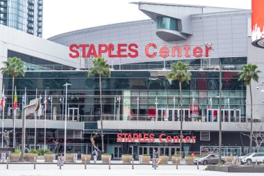 Staples Center at Downtown Los Angeles - California, Amerika Birleşik Devletleri - 18 Mart 2019