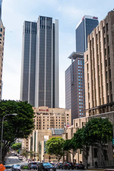 Los Rascacielos Del Centro Los Ángeles California Estados Unidos Marzo —  Fotos de Stock