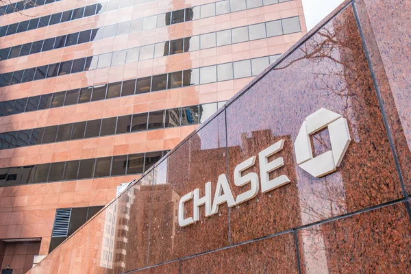 Chase Bank Los Angeles Downtown California Amerika Birleşik Devletleri Mart — Stok fotoğraf