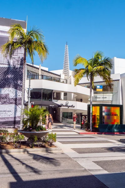 Vista Calle Rodeo Drive Beverly Hills California Estados Unidos Marzo — Foto de Stock