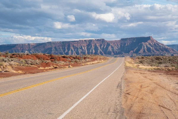 Aussichtsreiche Route Durch Den Snow Canyon Utah Reisefotos — Stockfoto