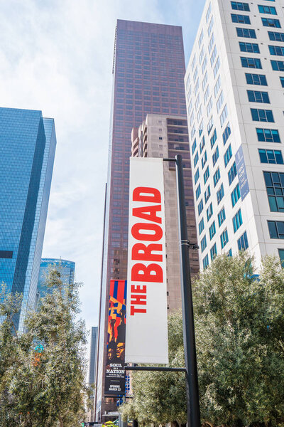 The Broad Art Museum at Los Angeles Downtown - CALIFORNIA, UNITED STATES - March 18, 2019
