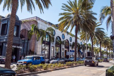 Rodeo Drive in Beverly Hills - California, Amerika Birleşik Devletleri - 18 Mart 2019