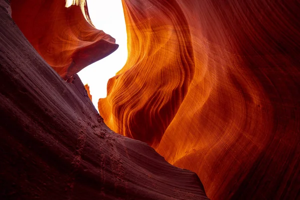 Antelope Canyon Úžasné Barvy Pískovcových Skal Cestovní Fotografie — Stock fotografie