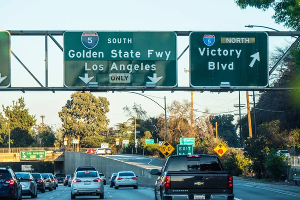 Auf Der Autobahn Los Angeles Kalifornien Vereinigte Staaten März 2019 — Stockfoto