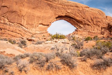 Utah 'taki Arches Ulusal Parkı - ünlü simge - seyahat fotoğrafçılığı