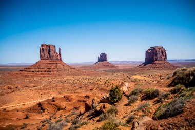 Utah çölündeki ünlü anıt vadisi - seyahat fotoğrafçılığı