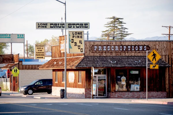 Droguería Histórico Pueblo Lone Pine Lone Pine Estados Unidos América — Foto de Stock