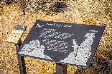 Mono Gölü'nde Güney Tufa Trail - Bishop, Abd - 29 Mart 2019