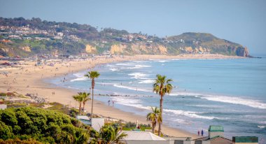 Malibu 'daki Pasifik Kıyısı - hava manzaralı