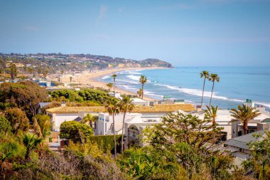 Malibu Kaliforniya 'da güzel Pacific Coast