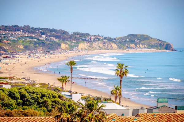 Exclusive mansions at Malibu beach at the Pacific Coast Highway — Stock Photo, Image