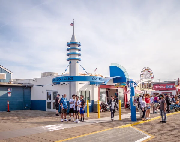 Santa Monica Police Office auf der Seebrücke - los angeles, USA - 29. März 2019 — Stockfoto