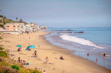 Malibu 'nun güzel kıyıları - MALIBU, ABD - 29 Mart 2019