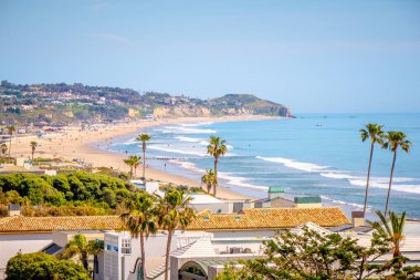 Pasifik Sahil Otobanı Malibu Plajı - MALIBU, ABD - 29 Mart 2019