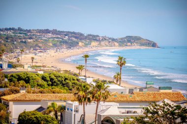 Pasifik Sahil Otobanı Malibu Plajı - MALIBU, ABD - 29 Mart 2019