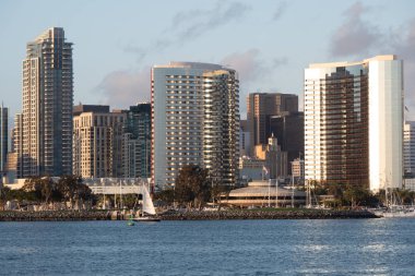 San Diego Skyline Manzarası - CALIFORNIA, ABD - 18 Mart 2019