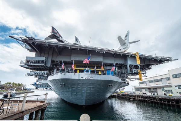 USS Midway museum historic aircraft carrier - CALIFORNIA, USA - MARCH 18, 2019 — Stock Photo, Image