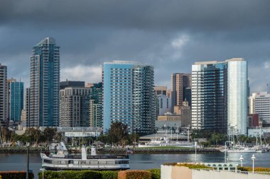 San Diego Skyline Manzarası - CALIFORNIA, ABD - 18 Mart 2019
