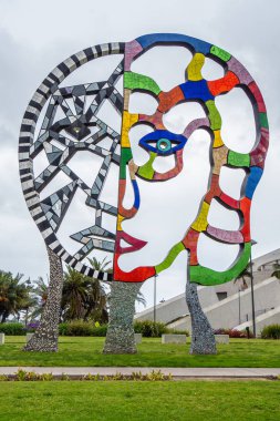 Modern Sanat Heykelleri Kongre Merkezi Park San Diego - CALIFORNIA, ABD - 18 Mart 2019