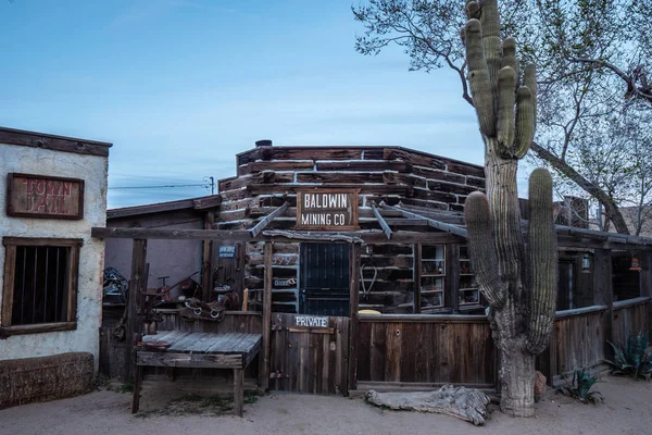 Famosa Pioneertown in California la sera - CALIFORNIA, USA - 18 MARZO 2019 — Foto Stock