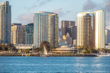 San Diego şehir merkezindeki gökdelenler - CALIFORNIA, ABD - 18 Mart 2019