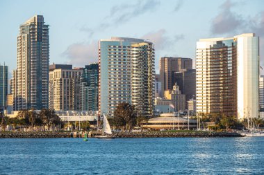 San Diego Skyline Manzarası - CALIFORNIA, ABD - 18 Mart 2019