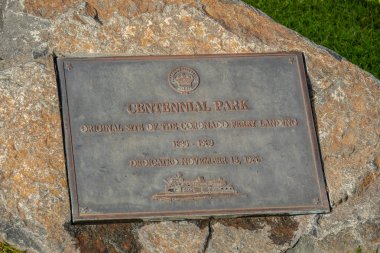 Centennial Park Coronado, San Diego Skyline bakış açısıyla - CALIFORNIA, ABD - 18 Mart 2019