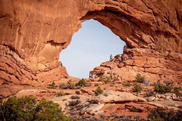 Poplular landmärke i Utah - The Arches National Park - UTAH, USA - 20 mars 2019 — Stockfoto