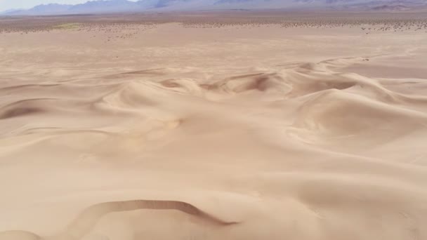 Belas dunas de areia de cima — Vídeo de Stock