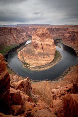 Arizona 'daki Horseshoe Virajı üzerinde geniş açı