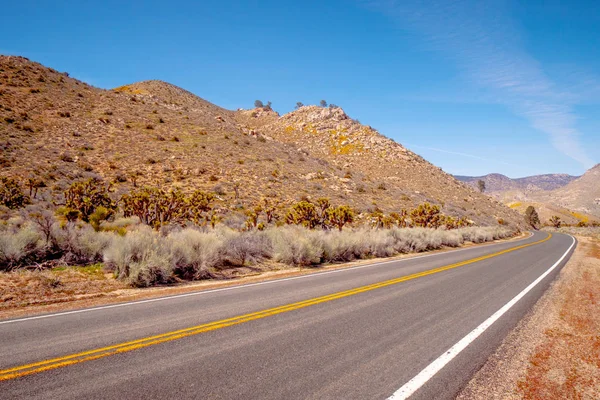 Сценический маршрут через пустыню Секвойя в Калифорнии — стоковое фото
