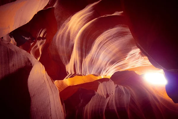 Øvre Antelope Canyon i Ariziona - Stock-foto