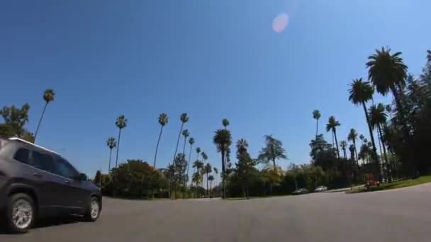 Hyperpropadat autem přes Beverly Hills — Stock video