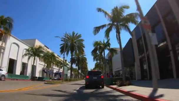 Hyperlapse Drive through Beverly Hills - LOS ANGELES, USA - MARCH 18, 2019 — Stock Video