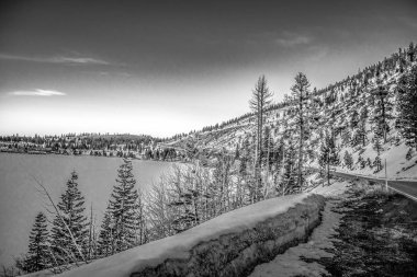 Inyo Ulusal Ormanı'nda Donmuş Göl