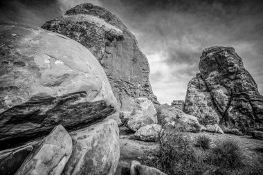 Utah 'taki Arches Ulusal Parkı - ünlü simge