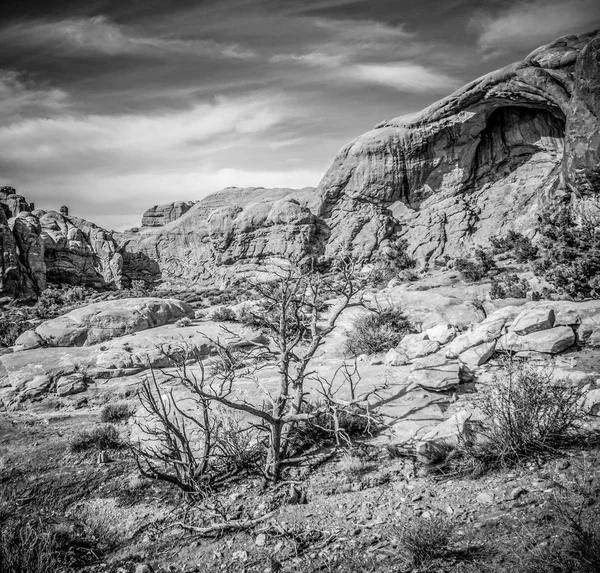 Parque Nacional Arches en Utah - famoso monumento — Foto de Stock