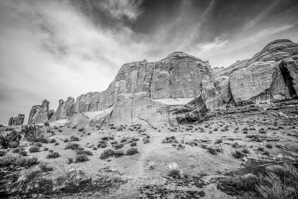 Parque Nacional Arches en Utah - famoso monumento — Foto de Stock